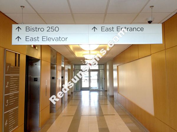 Hanging Ceiling Mounted Directional Signs
