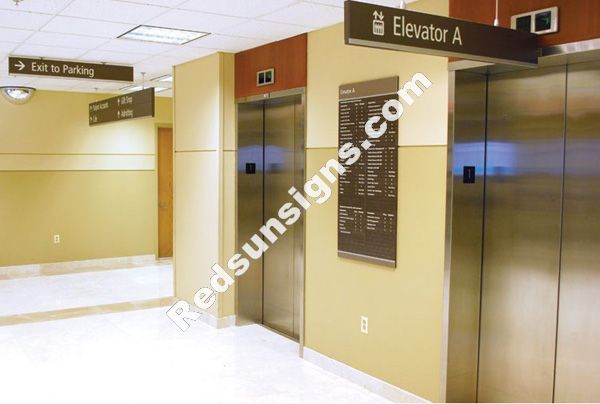Hanging Ceiling Mounted Directional Signs